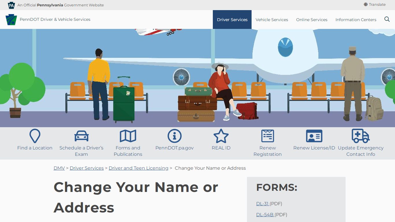 Change Your Name or Address - PennDOT Driver & Vehicle Services